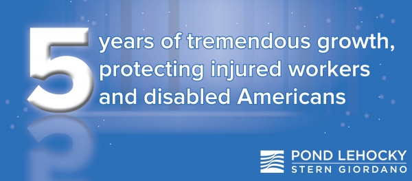 Reflecting on five years of tremendous growth, protecting injured workers and disabled Americans