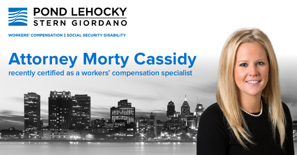 Pond Lehocky Attorney Maureen “Morty” Cassidy certified as workers’ comp specialist