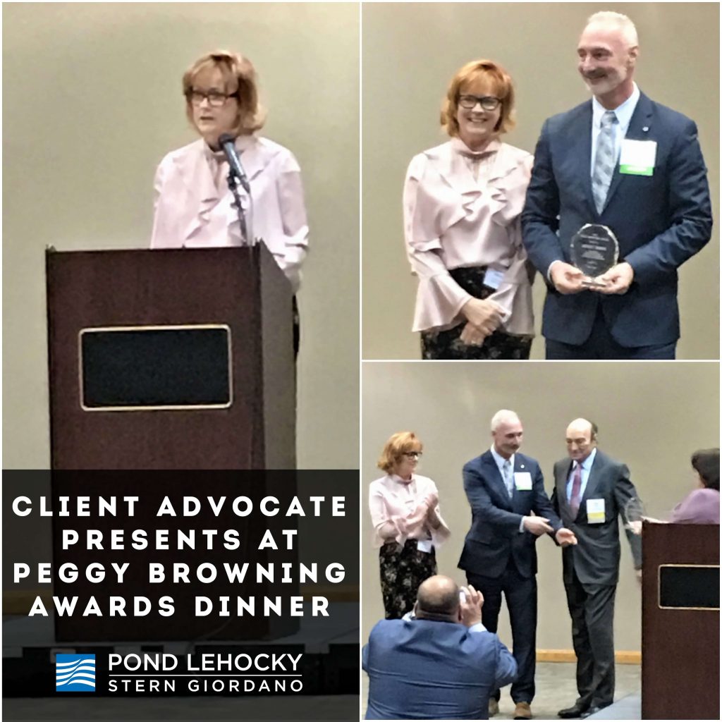 Pond Lehocky’s Client Advocate Presents Honoree at Peggy Browning Fund Awards Reception