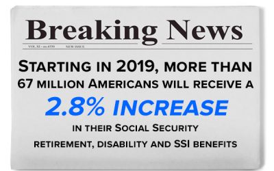 Los cheques de la Seguridad Social crecerán en 2019 por el aumento de la inflación