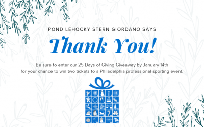 Pond Lehocky Says Thanks with ‘25 Days of Giving Giveaway’