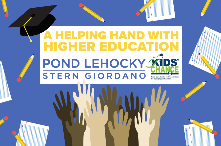 Pond Lehocky teams with Kids’ Chance of PA to help work accident victims’ children