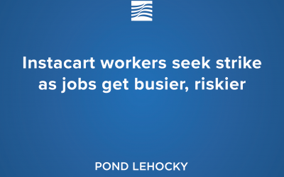 Los trabajadores de Instacart buscan la huelga mientras los trabajos se vuelven más ocupados y arriesgados