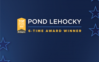 Pond Lehocky ha sido nombrado ganador del premio Philadelphia Top Workplaces 2020