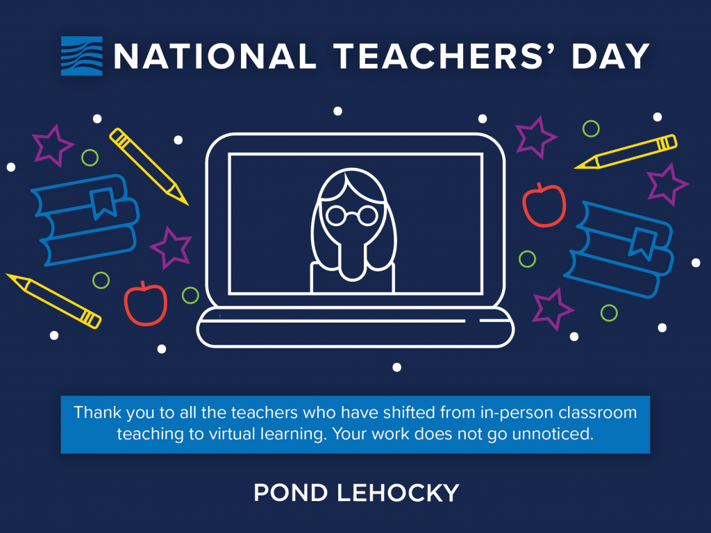 Pond Lehocky founding partner Jerry Lehocky thanked teachers during Facebook Live on National Teacher Appreciation Day