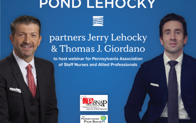 Pond Lehocky founding partners Jerry Lehocky and Thomas J. Giordano to host webinar for Pennsylvania Association of Staff Nurses and Allied Professionals