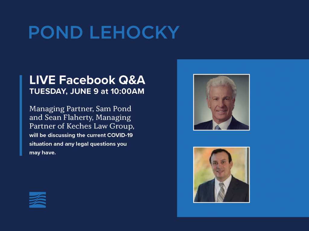 Pond Lehocky managing partner Sam Pond to host Facebook Live with Sean C. Flaherty, Esq.
