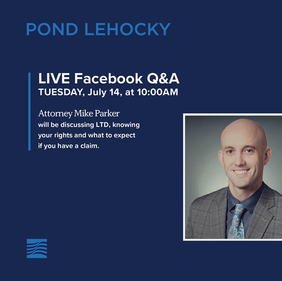 Pond Lehocky Disability expert Michael Parker to host a Facebook Live