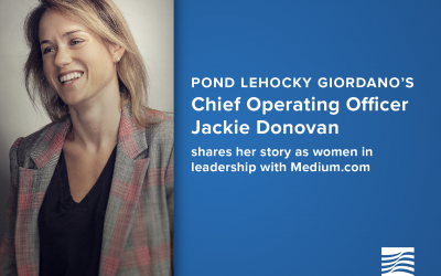 La directora de operaciones de Pond Lehocky Giordano, Jackie Donovan, comparte su historia como mujer en el liderazgo con Medium