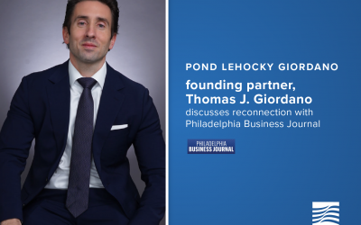Thomas J. Giordano, socio fundador de Pond Lehocky Giordano, habla de su reconexión con el Philadelphia Business Journal