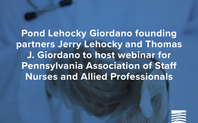 Los socios fundadores Jerry Lehocky y Thomas J. Giordano organizan un seminario web para la Asociación de Enfermeros y Profesionales Afines de Pensilvania