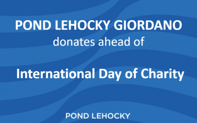 Pond Lehocky Giordano dona material de oficina a Share Food Program antes del Día Internacional de la Caridad
