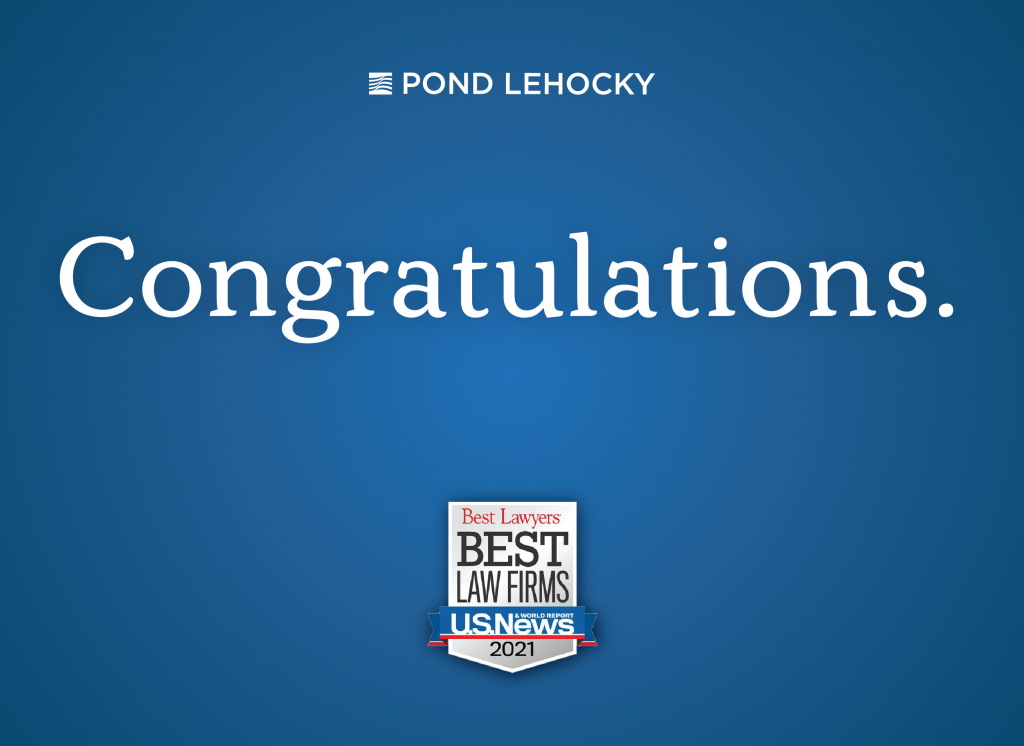Pond Lehocky Giordano named to ‘Best Law Firms’ for 10th straight year