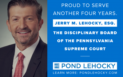 El socio fundador Jerry Lehocky vuelve a ser nombrado miembro del Consejo Disciplinario del Tribunal Supremo de Pensilvania