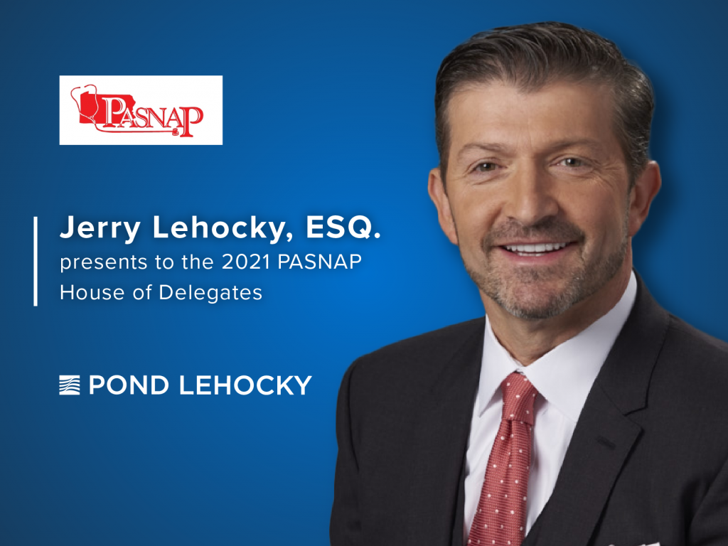 Jerry Lehocky presents to the 2021 PASNAP House of Delegates