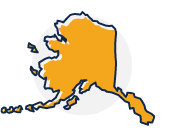 Stylized icon for Alaska