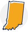 Stylized icon for Indiana