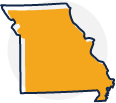 Stylized icon for Missouri