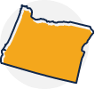 Stylized icon for Oregon