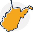 Stylized icon for West Virginia